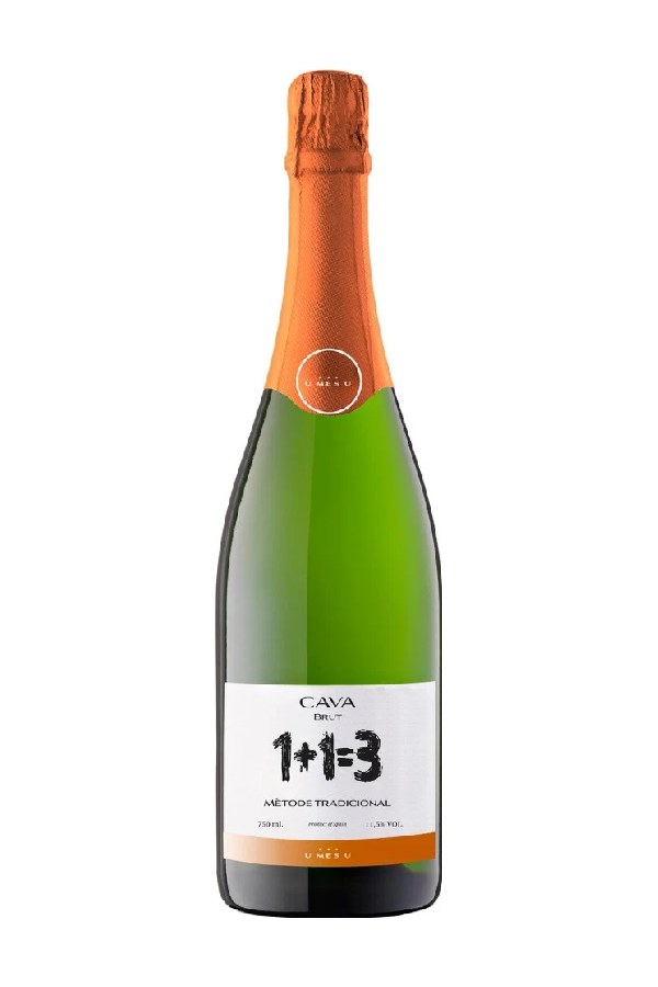 Bottle of 1+1=3 Un Mes Un Fan Tres 1+1=3 Cava Brut