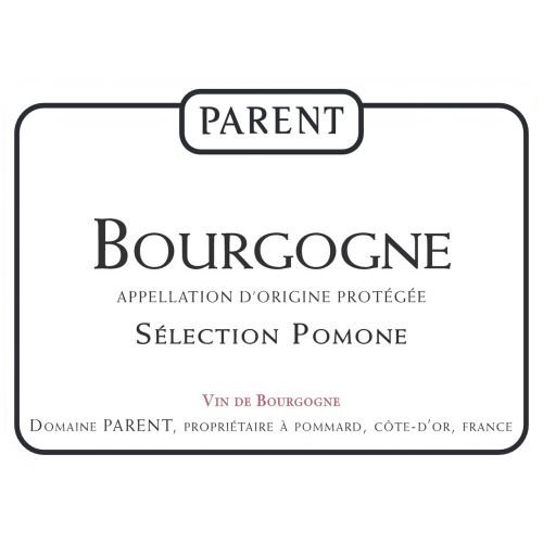 Bottle of Anne Parent Domaine Anne Parent Bourgogne Selection Pomone 2018