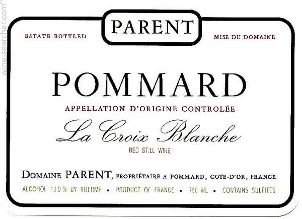 Bottle of Anne Parent Domaine Anne Parent Pommard 1er Cru Croix Noires 2018