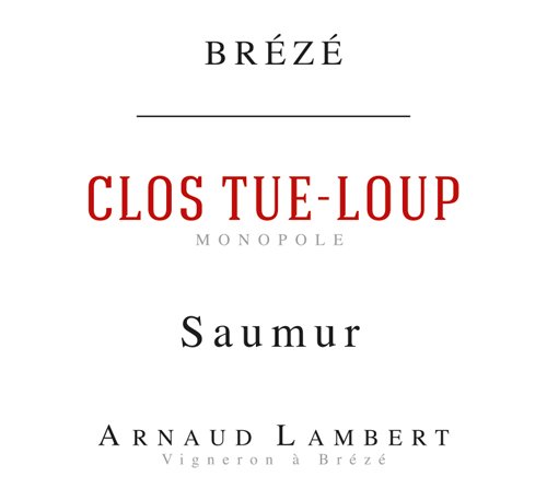 Bottle of Arnaud Lambert Domaine Arnaud Lambert Saumur Rouge Clos Tue-Loup (Breze) 2020