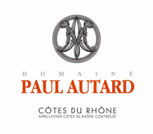 Bottle of Autard Domaine Paul Autard Cotes du Rhone 2016