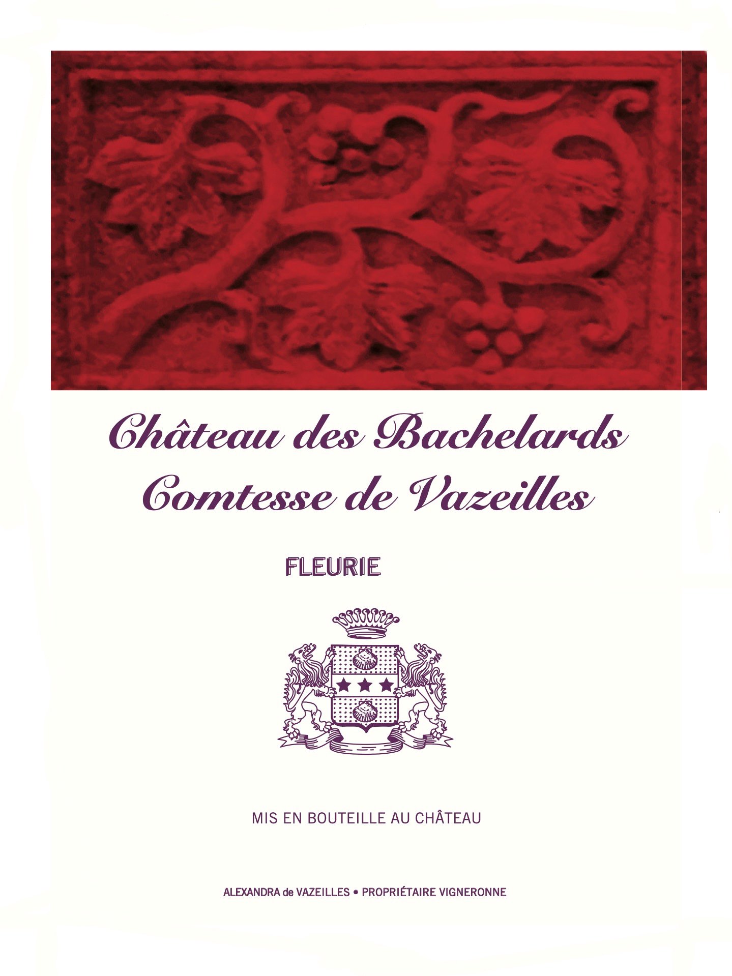 Bottle of Bachelards Château des Bachelards Fleurie 2016