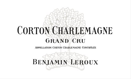Bottle of Benjamin Leroux Corton Charlemagne Grand Cru 2023