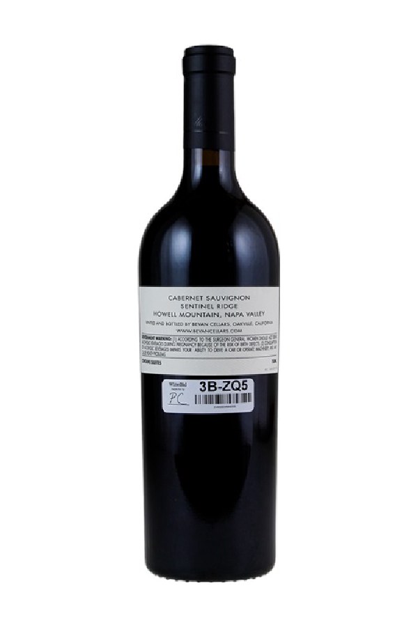 Bottle of Bevan Cellars Sentinal Ridge Cabernet Sauvignon Napa Valley 2023