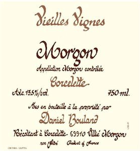 Bottle of Bouland Domaine Daniel Bouland Morgon Vieilles Vignes Corcelette 2018