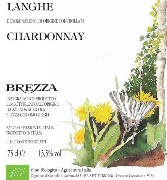 Bottle of Brezza Giacomo Brezza Langhe Chardonnay DOC 2019