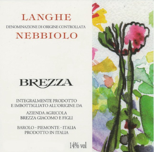 Bottle of Brezza Giacomo Brezza Nebbiolo D'alba DOC 2022