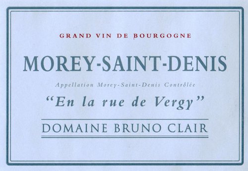 Bottle of Bruno - BCL11 Clair Morey Saint Denis Blanc en la Rue de Vergy 2011