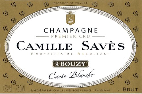 Bottle of Camille Saves Champagne Camille Saves Carte Blanche Brut Grand Cru