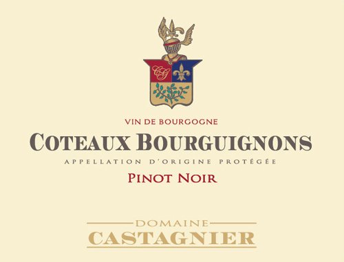 Bottle of Castagnier Domaine Jerome Castagnier Coteaux Bourguignons Pinot Noir 2019
