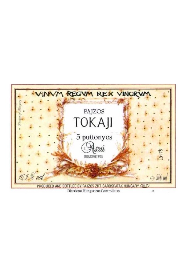 Bottle of Château Pajzos Tokaji Aszu 5 Puttonyos 2017