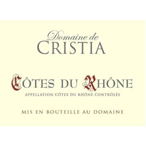 Bottle of Cristia Domaine de Cristia Cotes du Rhone 2020