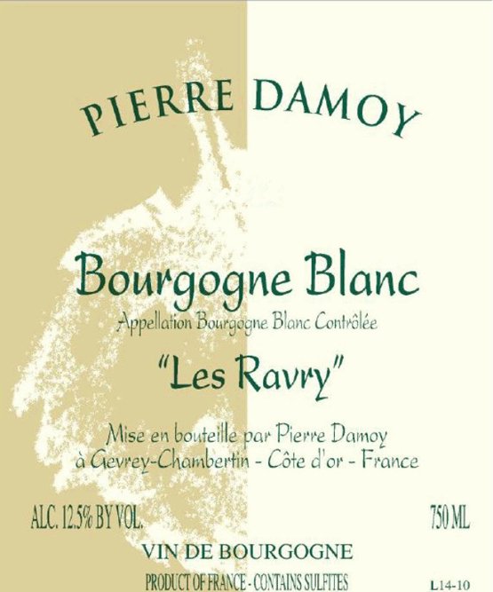 Bottle of Damoy Domaine Pierre Damoy Bourgogne Blanc les Ravry 2019
