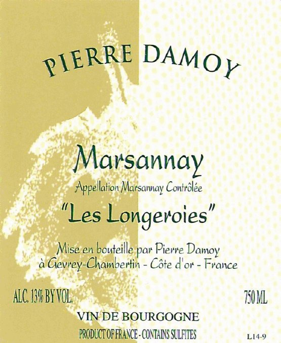 Bottle of Damoy Domaine Pierre Damoy Marsannay les Longeroies 2015