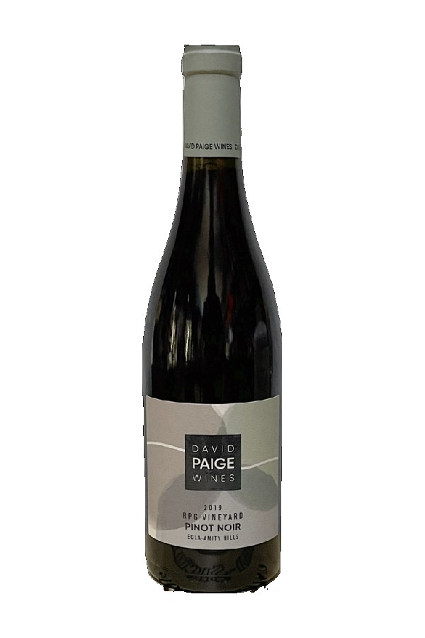 Bottle of David Paige Wines Pinot Noir Eola-Amity Hills Rpg Vineyard 2019