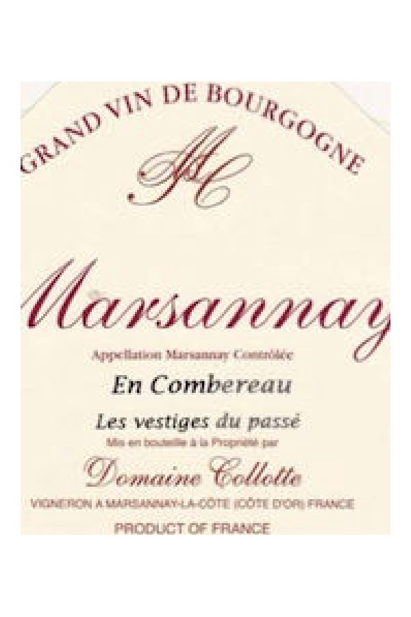Bottle of Collotte Domaine Collotte Marsannay en Combereau 2023