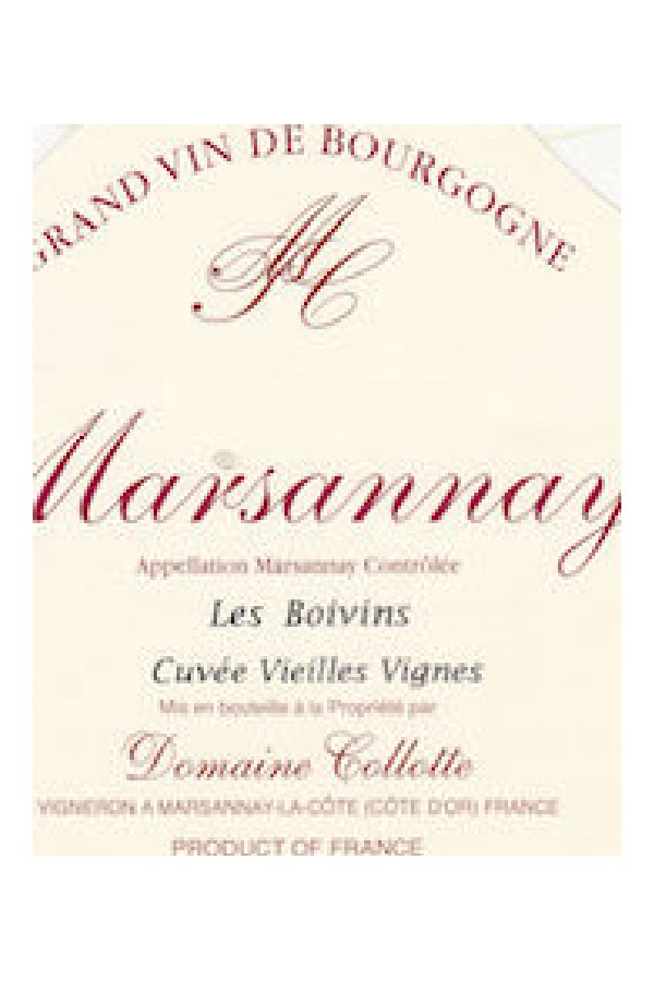 Bottle of Collotte Domaine Collotte Marsannay les Boivins 2023