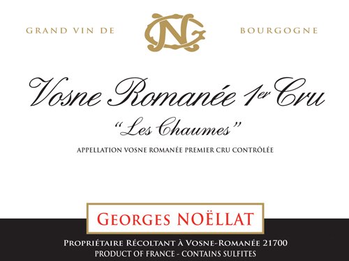 Bottle of Domaine Georges Noellat Vosne Romanee 1er Cru les Beaux Monts 2019