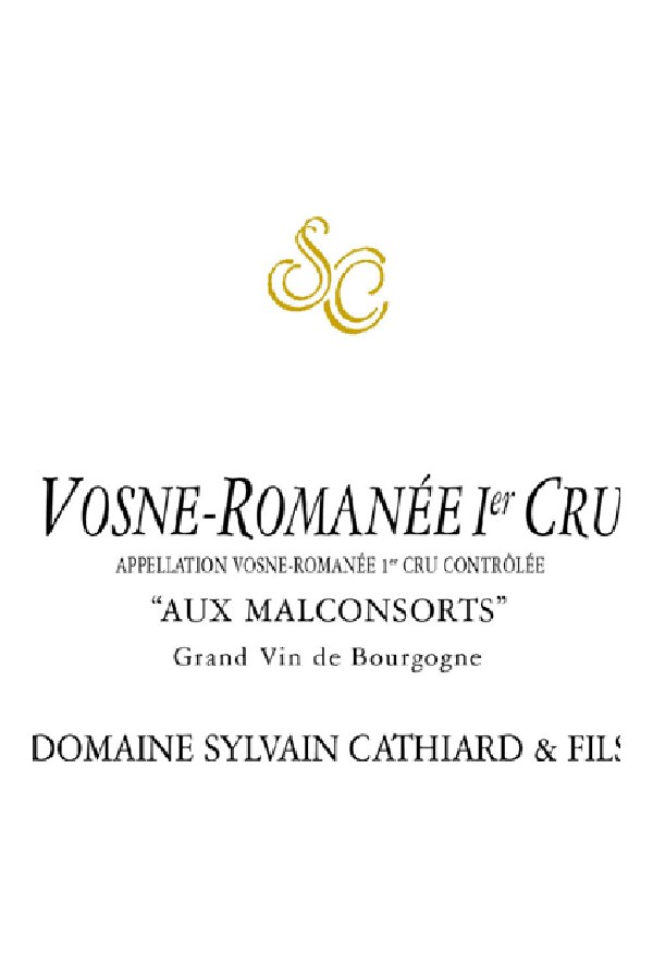 Bottle of Domaine Sylvain Cathiard Domaine Sylvain Cathiard Vosne Romanee 1er Cru les Malconsorts 2022