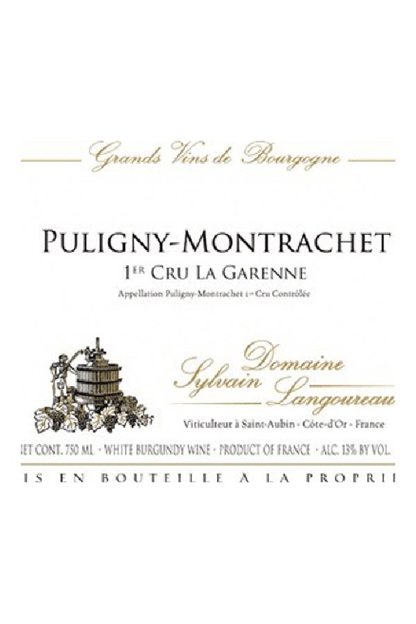 Bottle of Sylvain Langoureau Domaine Sylvain Langoureau Puligny Montrachet 1er Cru la Garenne 2024