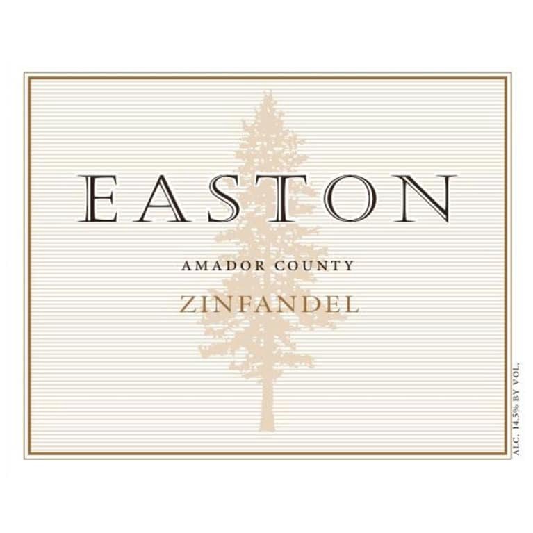 Bottle of Easton Vineyards Zinfandel Amador County 2018