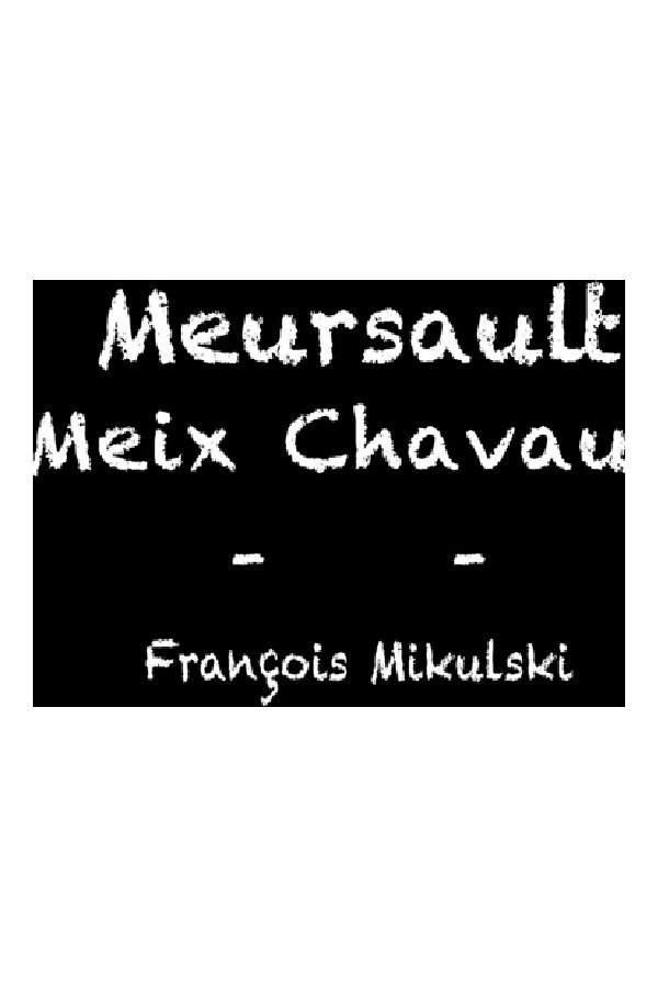 Bottle of François Mikulski Francois Mikulski Meursault les Meix Chavaux 2023