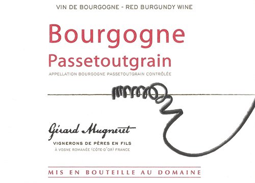 Bottle of Gerard Mugneret Domaine Gerard Mugneret Bourgogne Pinot Noir 2013
