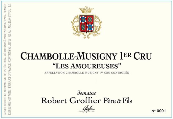 Bottle of Groffier Domaine Robert Groffier Chambolle Musigny 1er Cru les Hauts-Doix 2020