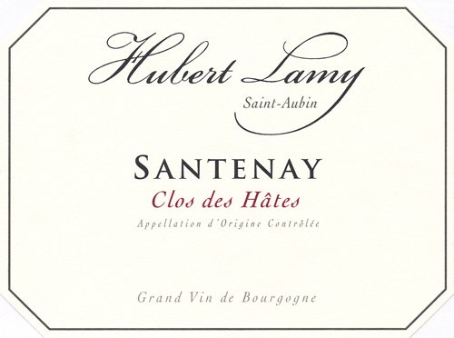Bottle of H Lamy Domaine Hubert Lamy Santenay Rouge Clos des Hates 2017