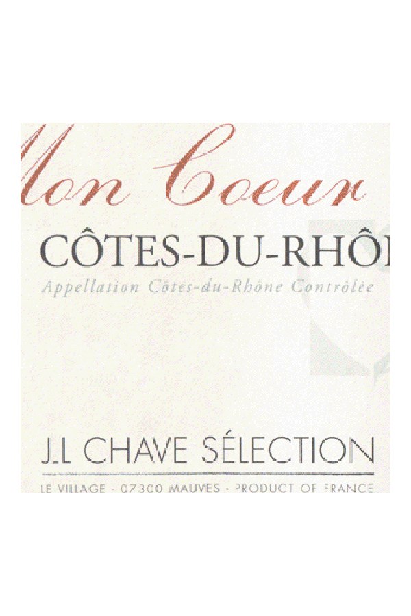 Bottle of Jl Chave Selection Cotes du Rhone Mon Coeur 2024