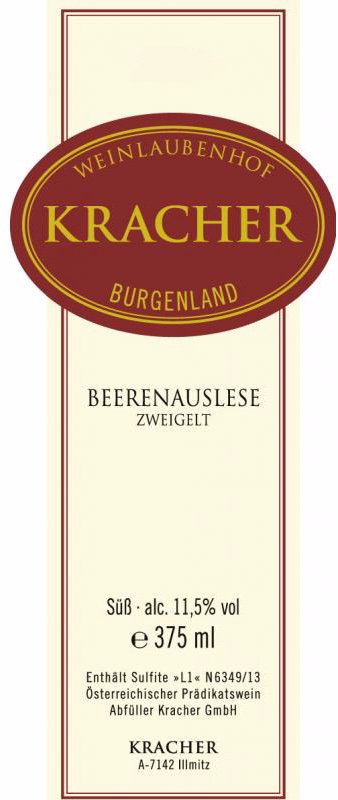 Bottle of Kracher Gerhard Kracher Zweigelt 2020