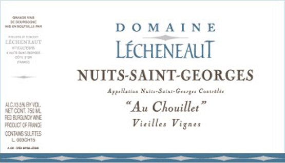 Bottle of Lecheneaut Domaine Lecheneaut Nuits Saint Georges Au Chouillet 2012