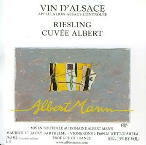 Bottle of Mann Albert Mann Riesling Schlossberg Grand Cru 2013