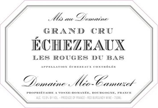 Bottle of Meo Camuzet Domaine Meo-Camuzet Echezeaux les Rouges du Bas Grand Cru 2018
