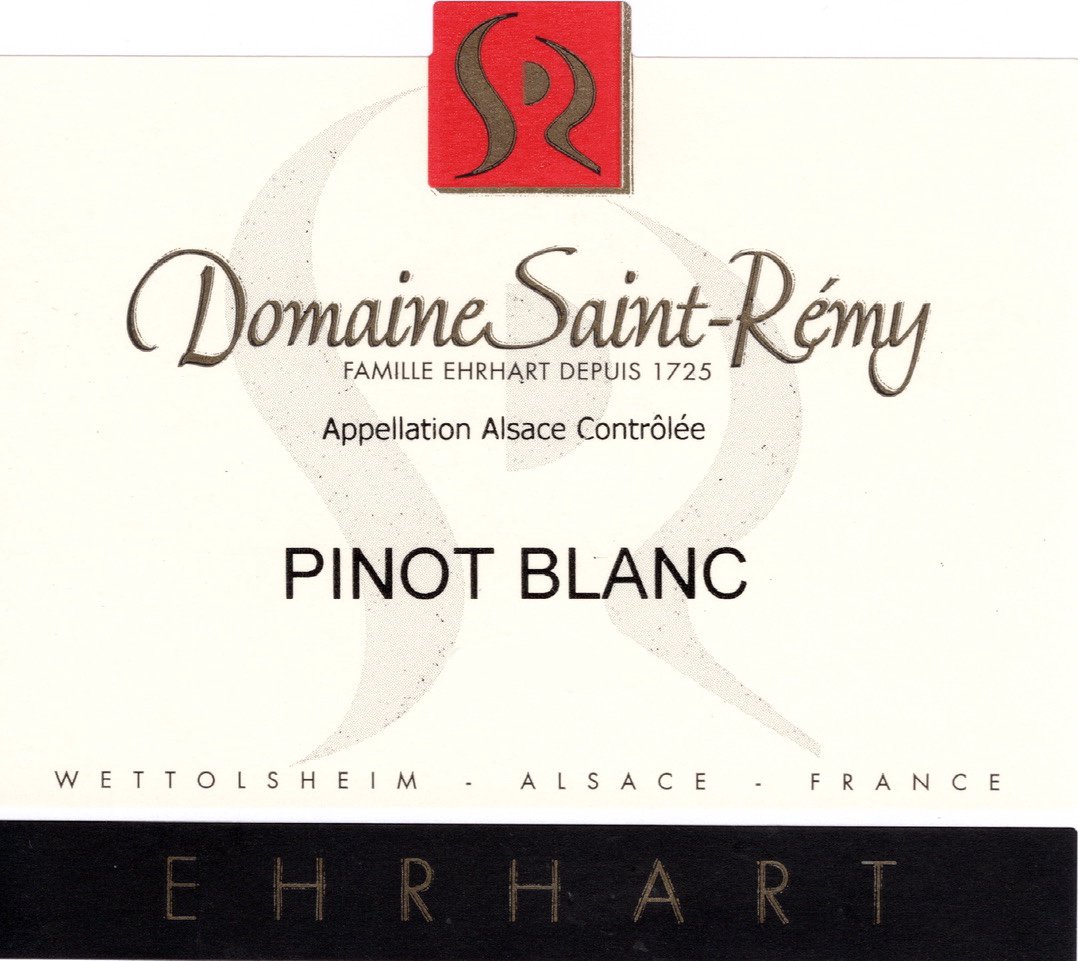 Bottle of Saint Remy Pinot Blanc 2018