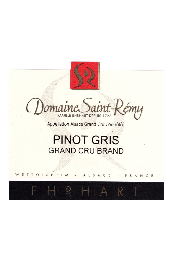 Bottle of Saint Remy Saint Remy Pinot Gris Grand Cru Brand 2018
