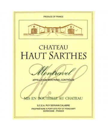 Bottle of Sarthes Haut Sarthes Montravel Blanc 2023