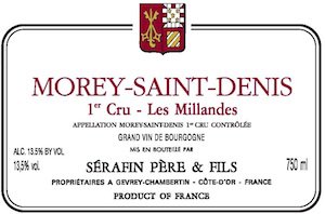 Bottle of Serafin Morey St. Denis Millandes 2004