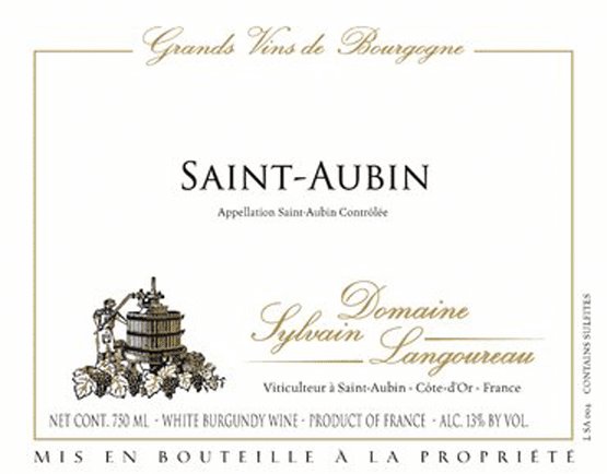 Bottle of Sylvain Langoureau Domaine Sylvain Langoureau Saint Aubin 1er Cru les Frionnes 2021