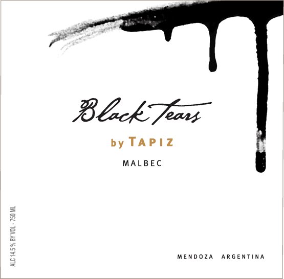 Bottle of Tapiz Black Tears Malbec 2020