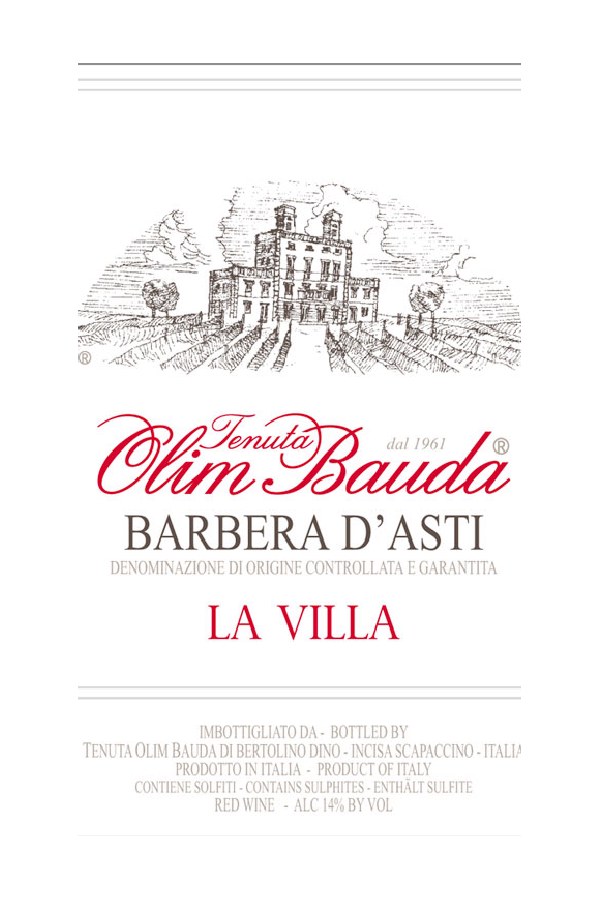Bottle of Tenuta Olim Bauda Tenuta Olim Bauda Barbera D'asti la Villa 2024