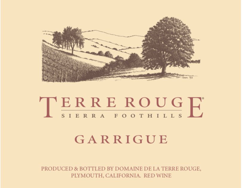 Bottle of Terre Rouge Domaine de la Terre Rouge Garrigue Sierre Foothills 2014