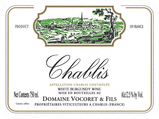Bottle of Vocoret Domaine Vocoret Chablis 1er Cru Montmains 2023